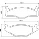 Kit plaquettes frein avant (79-96)