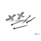 Kit fixations plaquettes de freins avant gauche/droite "ATE" (71-74, 2 axes de retenue)