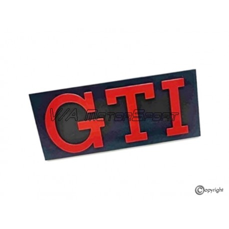 Sigle calandre jupe avant "GTI" (76-84, rouge)